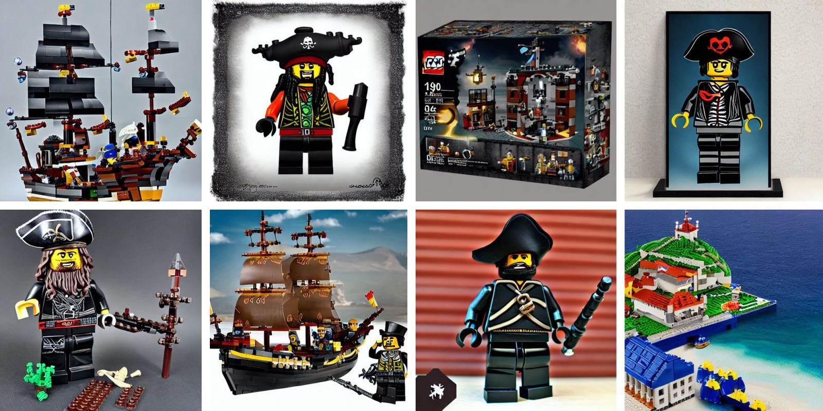 Does AI Art Pose a Serious Threat to LEGO Pirate MOCs? Part II – Pirate  LEGO® News and MOCs