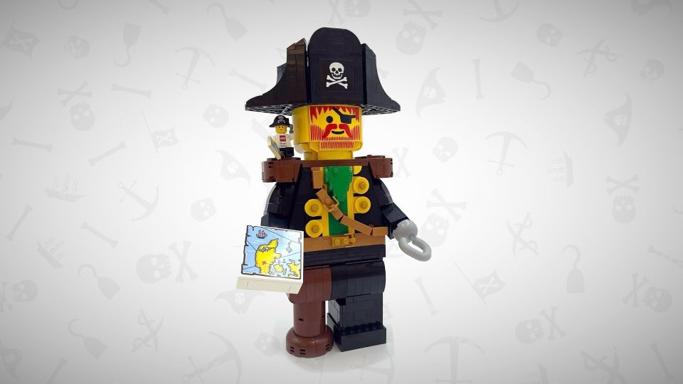 The 2023 LEGO House exclusive is a giant Classic Pirates Captain Redbeard  minifigure! - Jay's Brick Blog