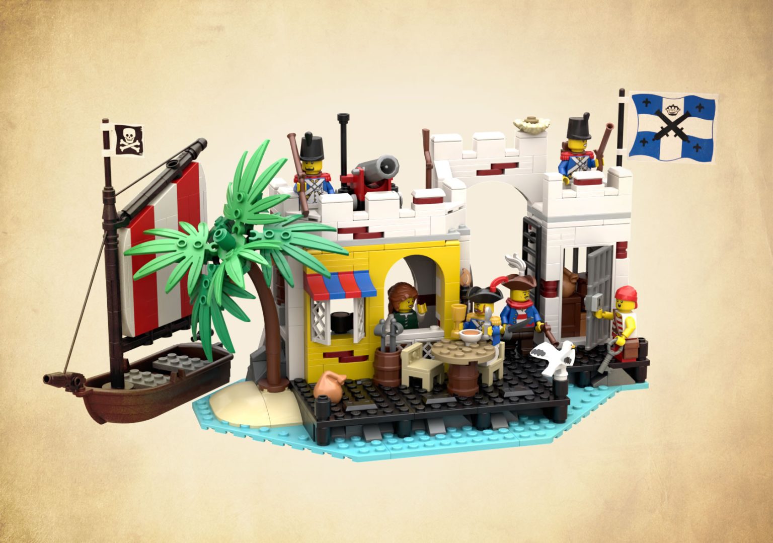 “6267 Lagoon Lock-Up Remake” by Aanchir – MOCs – The Ultimate LEGO ...