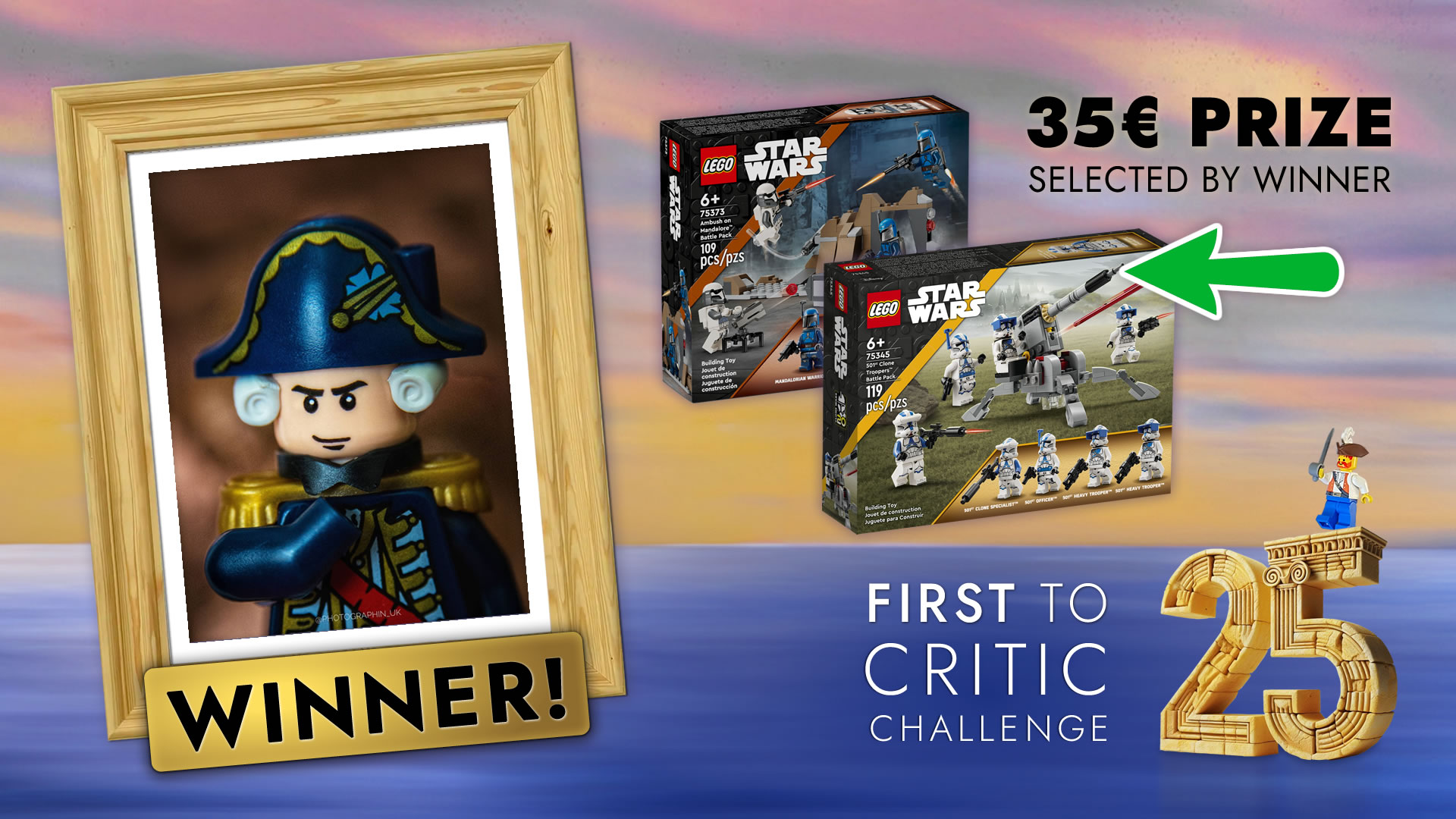 WINNER of the “First to 25” Critic Challenge is… – Pirate LEGO® News and  MOCs