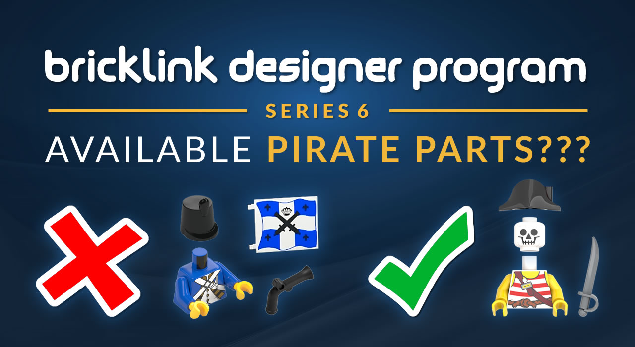 LEGO Pirate parts available in BrickLink Studio Series 6 palette