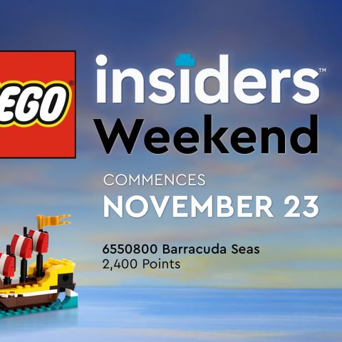 LEGO Insiders Weekend commences 23 November, 2024