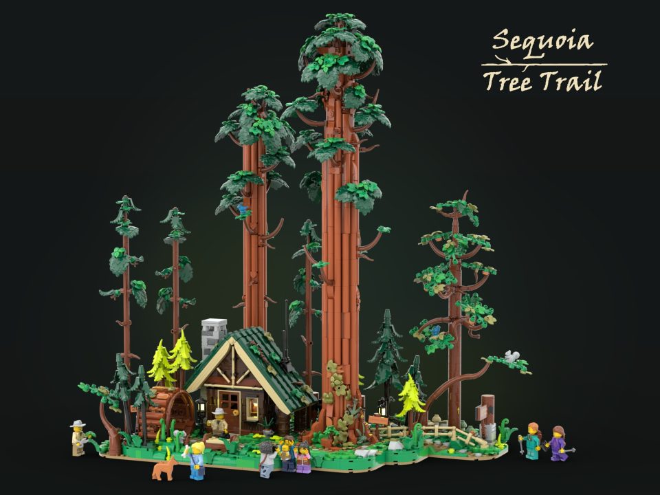 BrickLink Designer Program: "Sequoia Tree Trail" by Piece_On_Earth