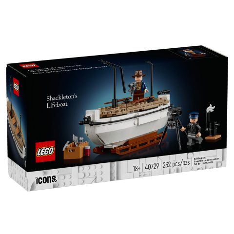 Front of the box of 40729 Shackleton’s Lifeboat