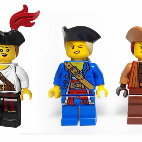 Last three female pirate minifigures