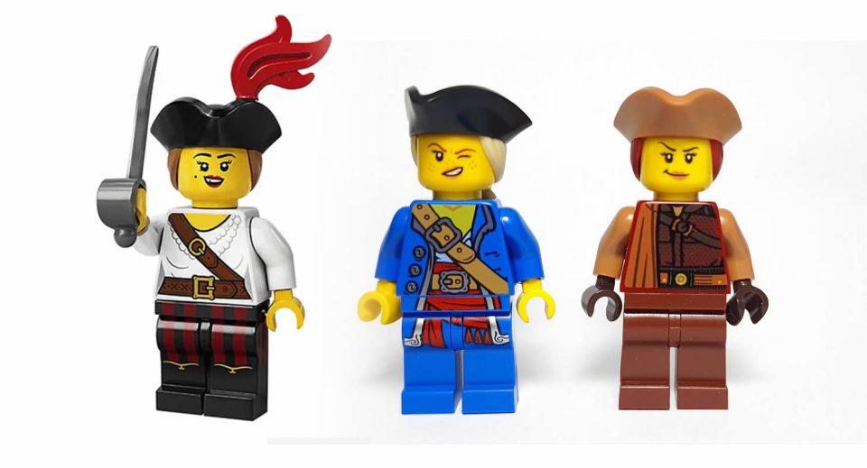 Last three female pirate minifigures