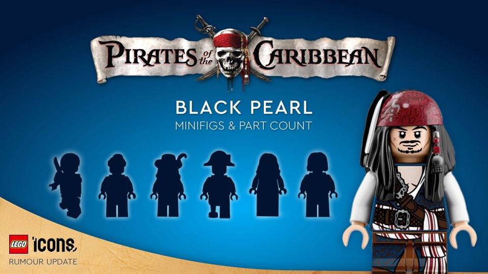 LEGO Icons Black Pearl Rumour: Minifigures and Part Count