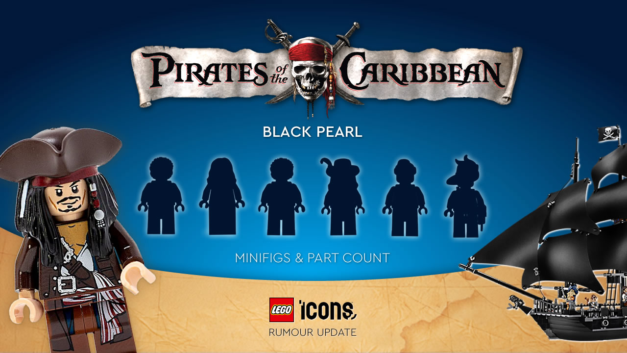 LEGO Icons Black Pearl Rumour: Minifigures and Part Count