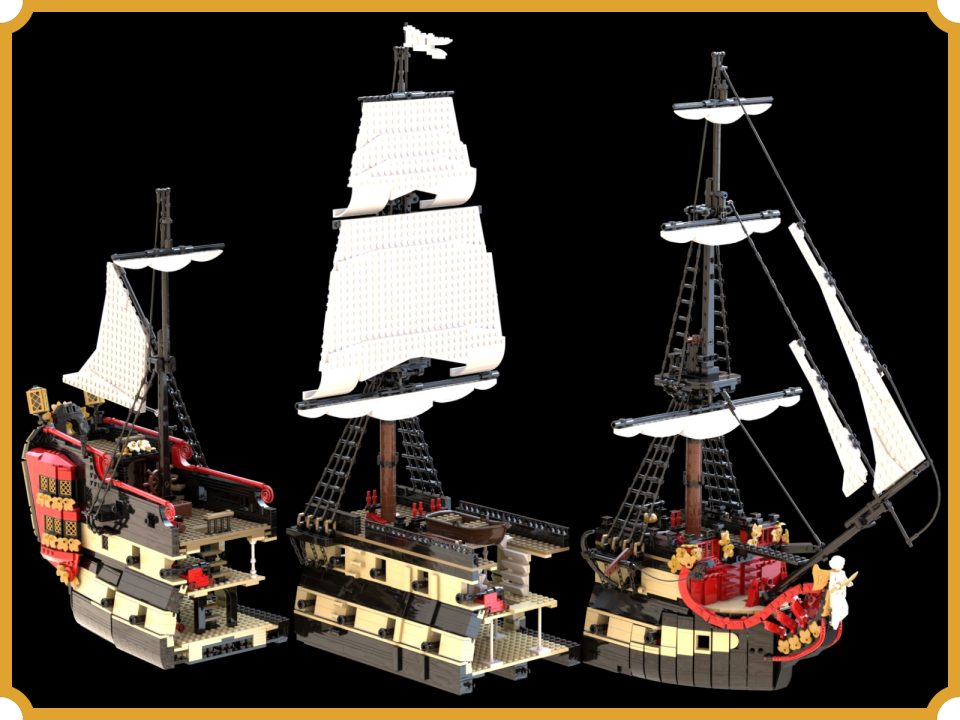 Hull cross sections of the The Royal Flagship