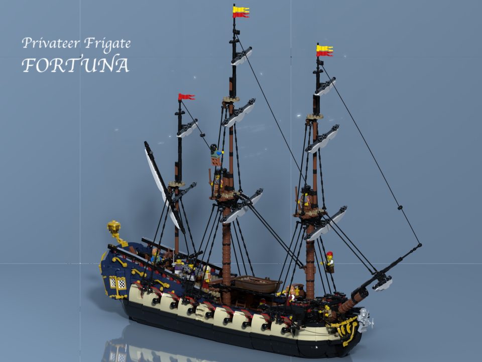 "Privateer Frigate Fortuna" by Brick Perfection