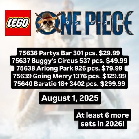 LEGO One Piece rumor social media post by @fateful via Instagram