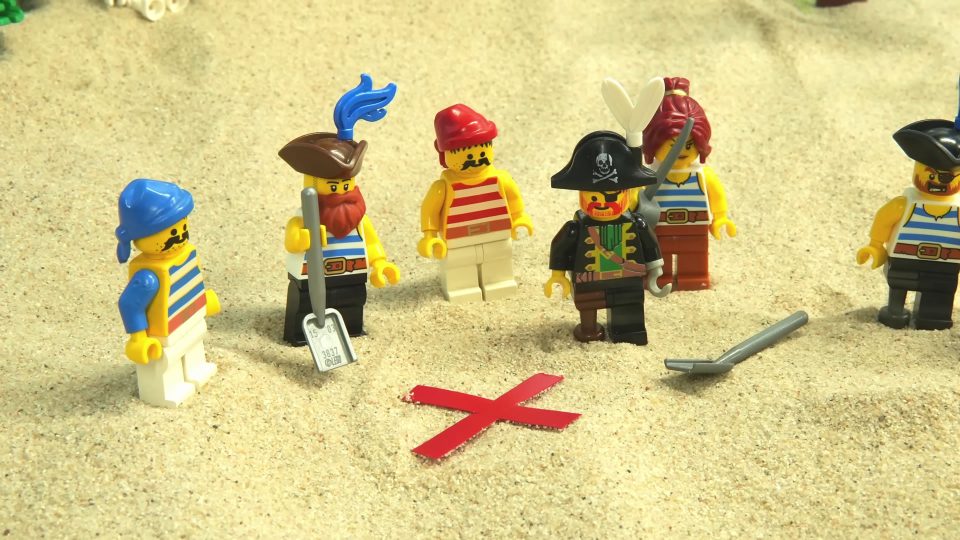 LEGO Pirates Fall into Underground Cave