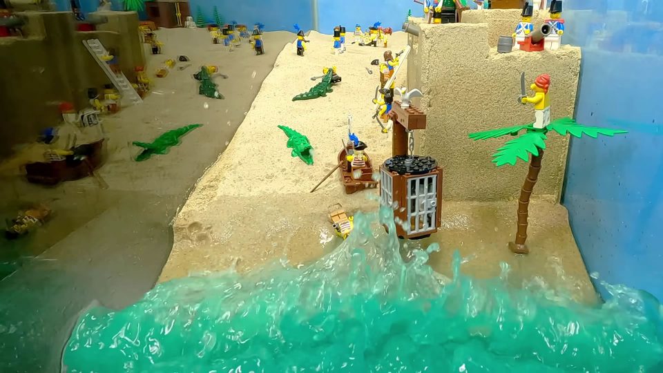 LEGO Pirates Fall into Underground Cave