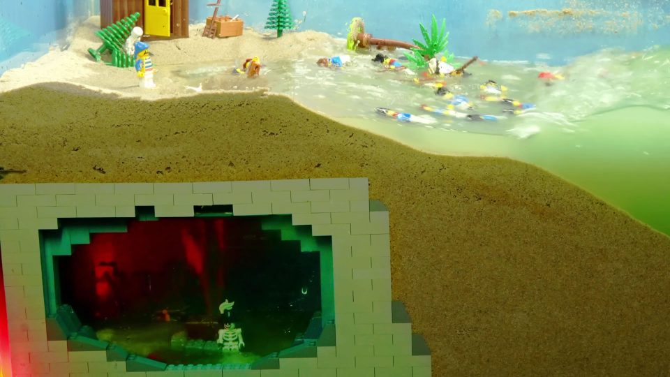 LEGO Pirates Fall into Underground Cave