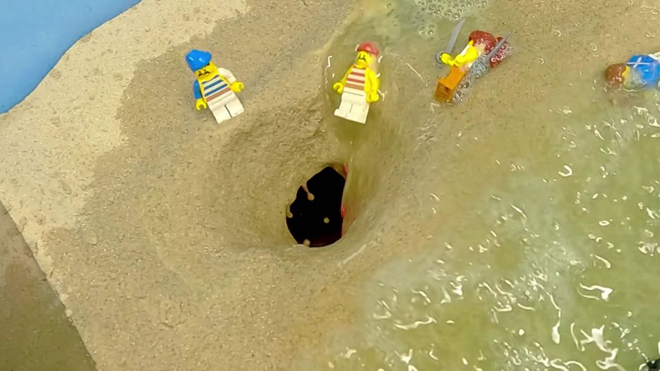 LEGO Pirates Fall into Underground Cave