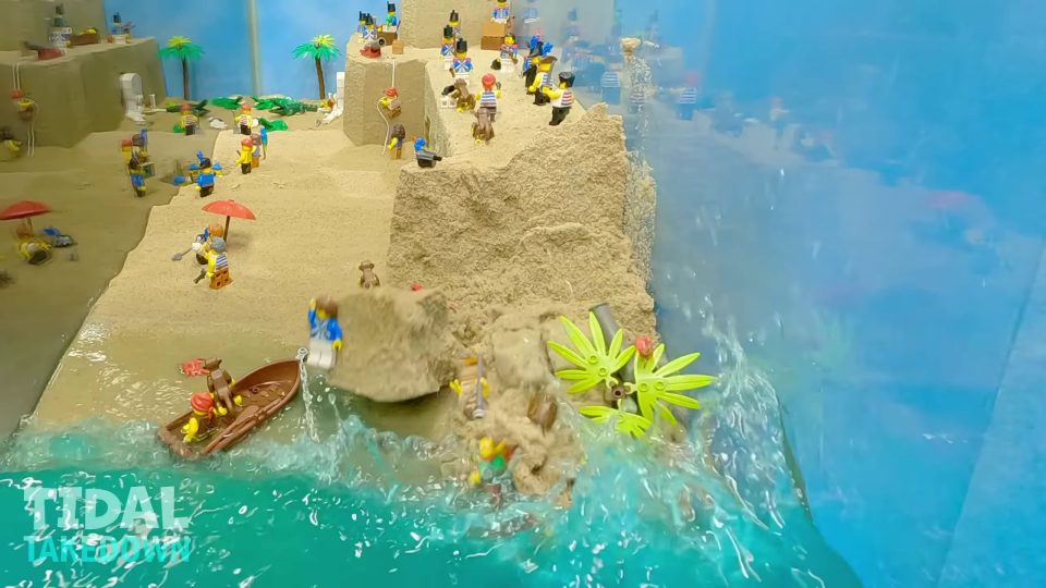 LEGO Pirates Fort Hit by Tsunami