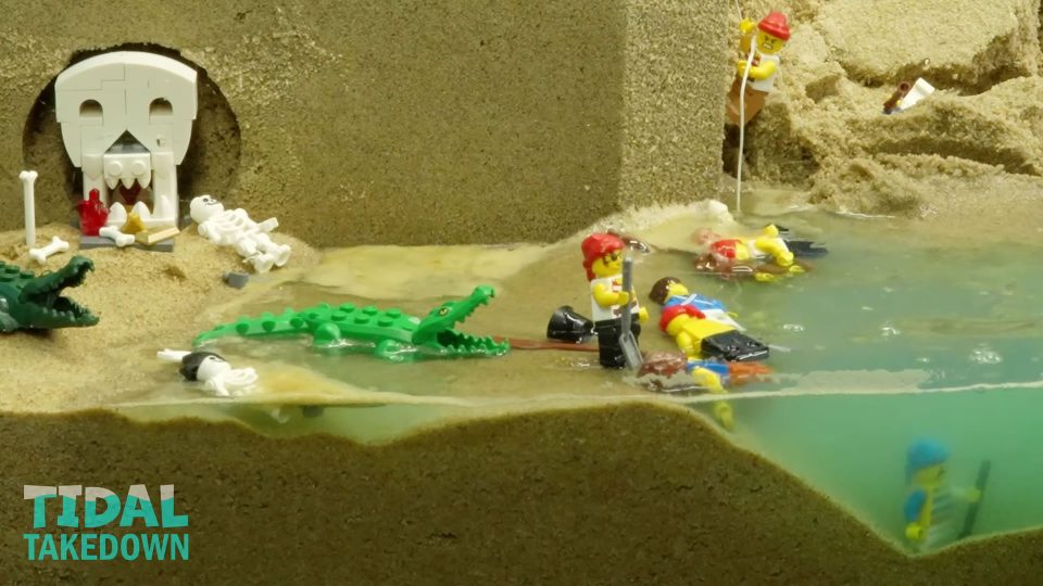 LEGO Pirates Fort Hit by Tsunami