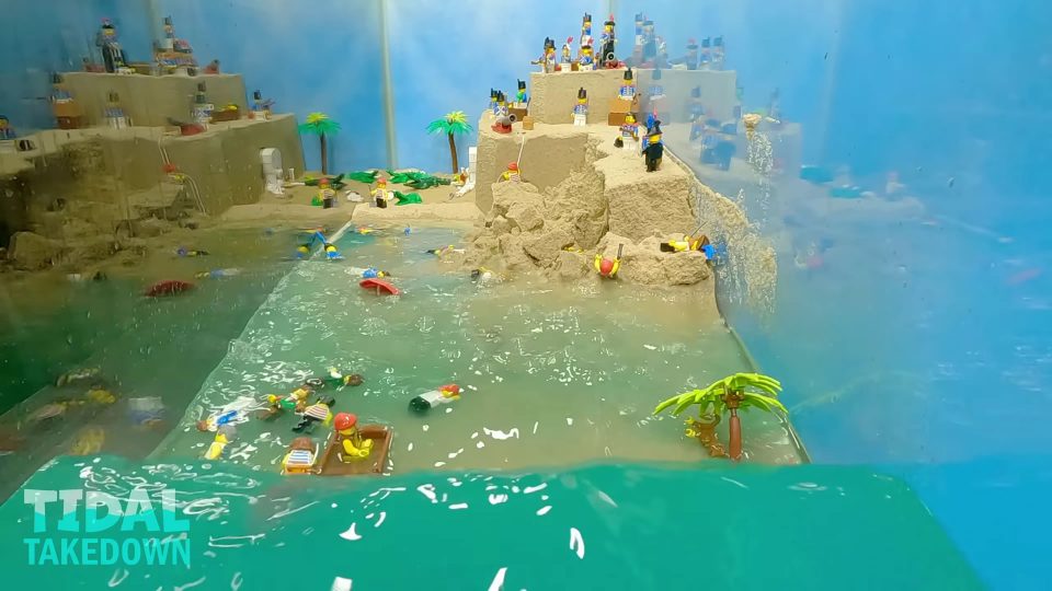 LEGO Pirates Fort Hit by Tsunami