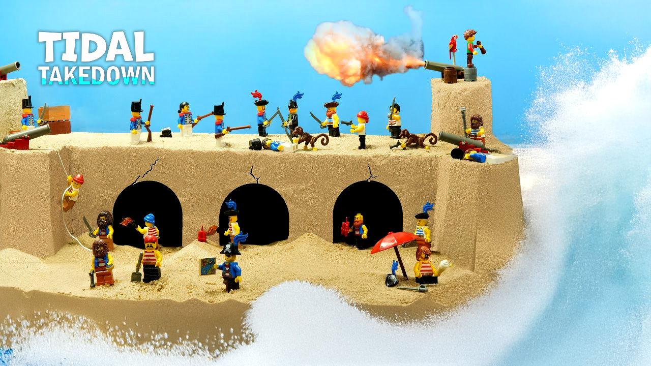 "LEGO Pirates Hit by Tsunami" by Tidal Takedown