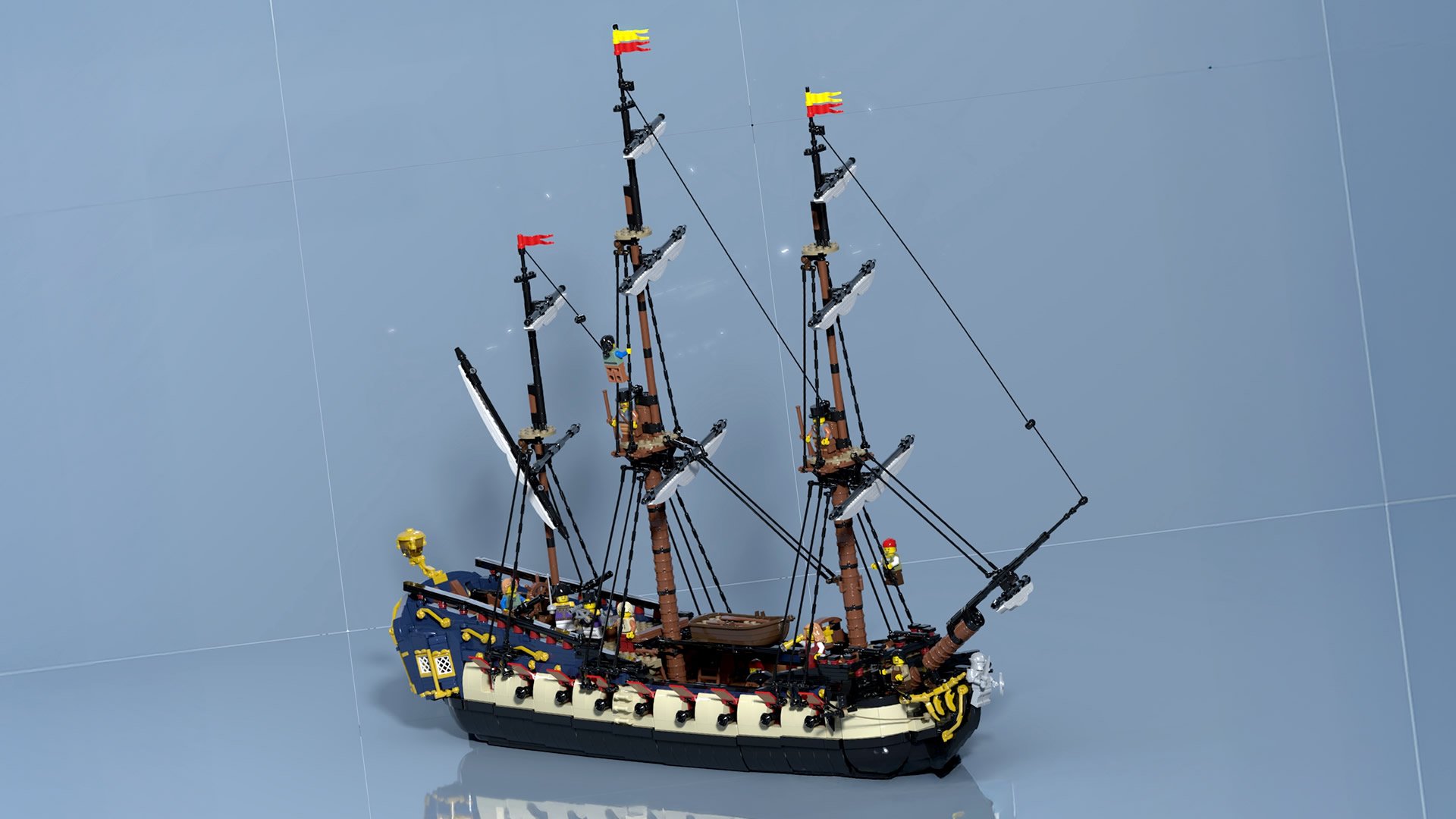 "Privateer Frigate Fortuna" by Brick Perfection